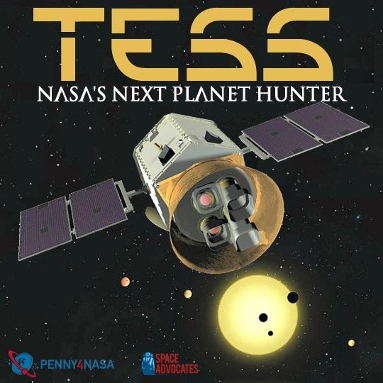 Curiosidade: Missão TESS Com lançamento previsto para 2017, Transiting Exoplanet Survey Satellite - TESS é uma missão astrofísica projetada para usar quatro câmeras para observar todo o céu, em busca