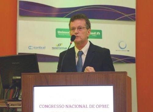 RAMO SAÚDE OPMEs em debate Vice-presidente da Unimed Paraná, Faustino Garcia Alferez, fala sobre as distorções que ocorrem na área de Órteses, Próteses e Materiais em Congresso Brasileiro Em sua