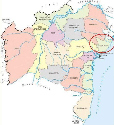 Regiões Administrativas e Econômicas da Bahia Do ponto de vista regional, portanto, o município se estrutura para atender a uma população de mais de 600 mil habitantes, dos quais 141.