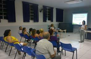 Palestra educativa com os dentistas Braz Antunes Mattos Neto e Vera Lucia de