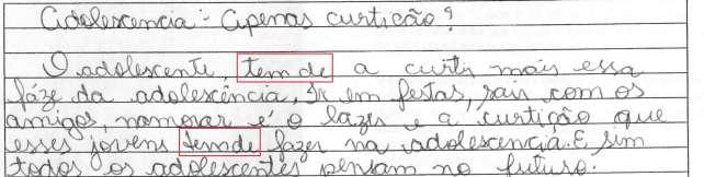 A palavra encherg ando também é caso semelhante, uma vez que, após observar o traçado da letra <A>, como em uma (destacada por um retângulo), verificou-se que essa letra é traçada muitas vezes, pelo