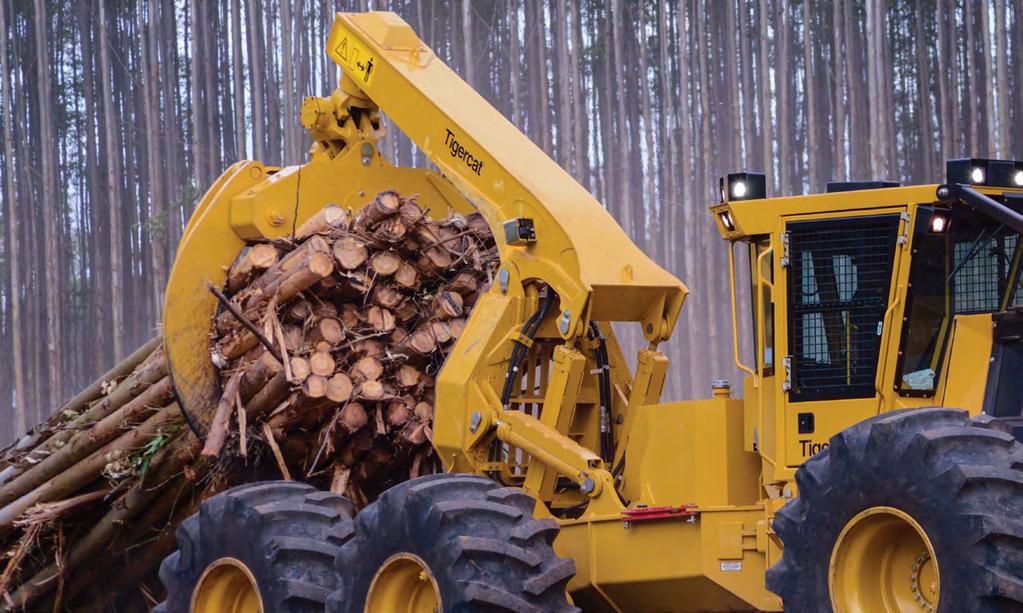 CONSTRUÇÃO RESISTENTE GARRAS TIGERCAT COM DUPLO CILINDRO DE ALTA CAPACIDADE Opção