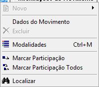 Por meio do SEFIP - Arquivo Específico Abertura do Movimento Clicar com o botão