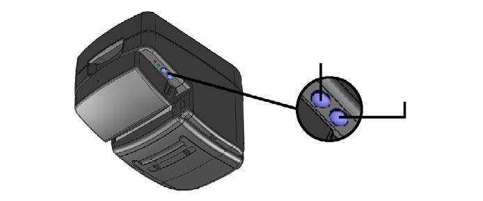 4. Operação 4.1. Teclado O teclado da Impressora Híbrida PR-1000 possui duas teclas: Avanço : avança o papel, através de leves toques ou pressionando-a continuamente.