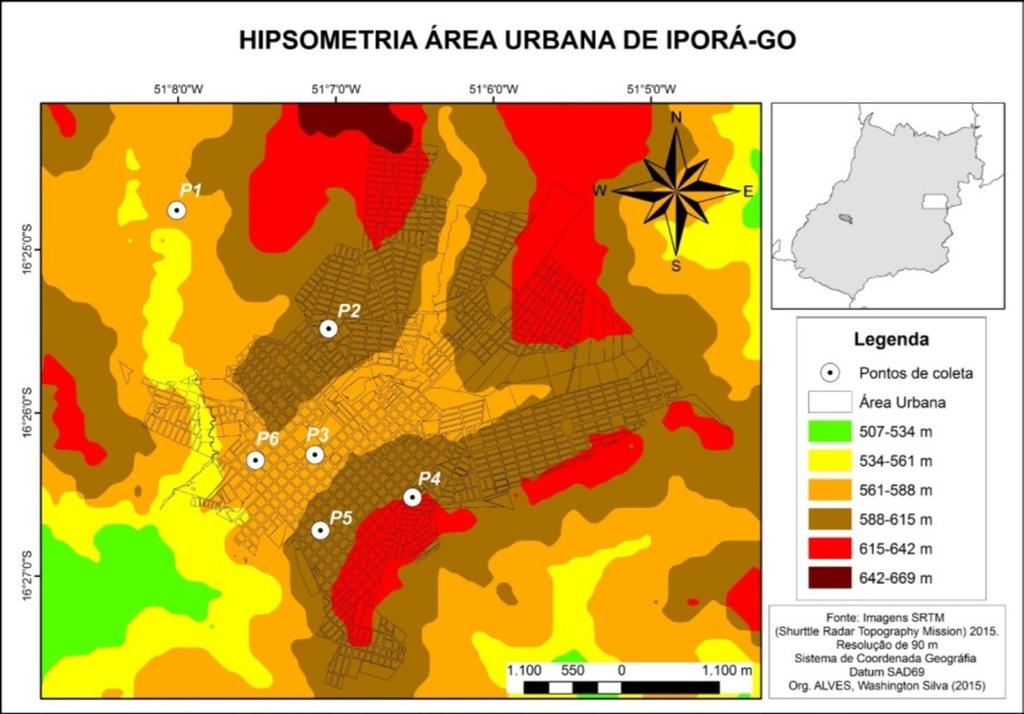 uma frente fria, o P4 registrou o menor valor absoluto de temperatura (9,3 C), e o P1, (9,6 C).