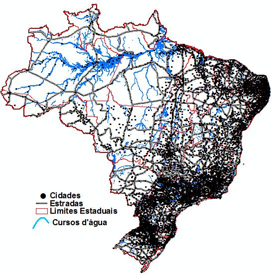 A BASE PLANIMÉTRICA Elaborada a partir da simplificação e utilização da base vetorial contínua 1:1.000.