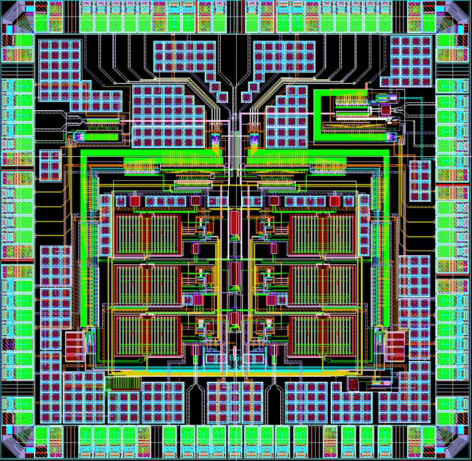 ADC: Resutados Resultados de simulação pós- layout Chip fabricado Parâmetro Valor Ordem 4 fs (MHz) 900 (tunable) Fcenter (MHz) 22 Banda