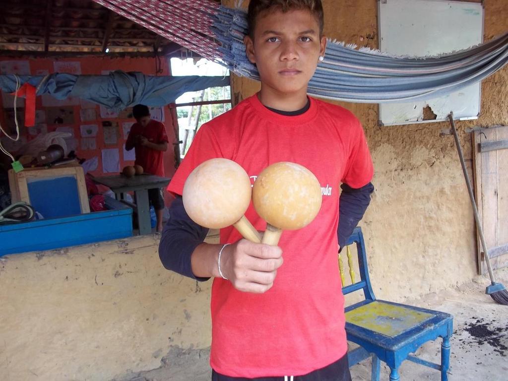 Patrick, jovem liderança do Espaço Tio Milico De acordo com seu desenvolvimento nas atividades, os jovens passam a ser