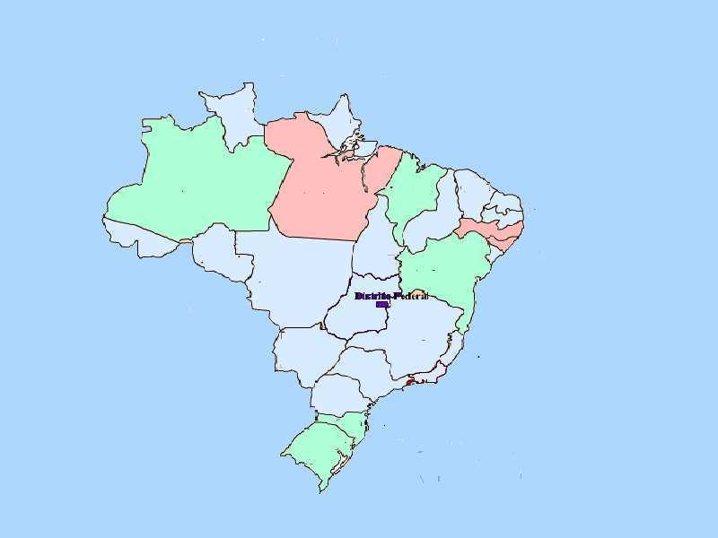 Figura 2 -Distribuição da filariose linfática no Brasil.