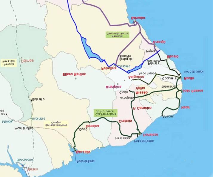 PROJETOS DE GRANDE VULTO NOVA TRANSNORDESTINA CORREDOR DE EXPORTAÇÃO Denominado pela CFN de Nova Transnordestina,, redireciona estrategicamente o foco para o cerrado