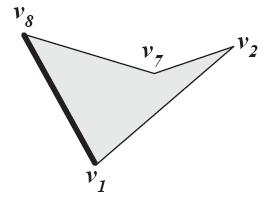 i+1 ) um ângulo interno convexo.