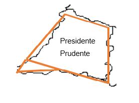 Conhecendo as medidas desses poígonos, quanto será aproximadamente, gasto com o tecido que revestirá a tampa? 5. Observe o mapa que apresenta parte das regiões do estado de São Pauo.