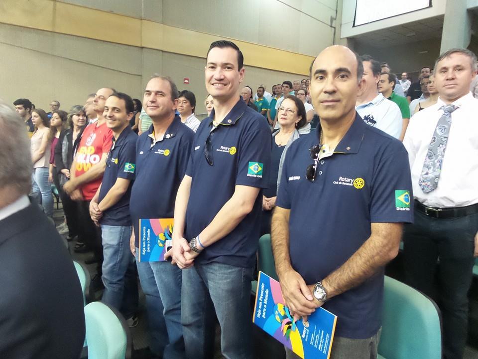 Companheiros do RC Batatais participam de Seminário Os companheiros presidente Gustavo, João Edno, Luis e Thiago