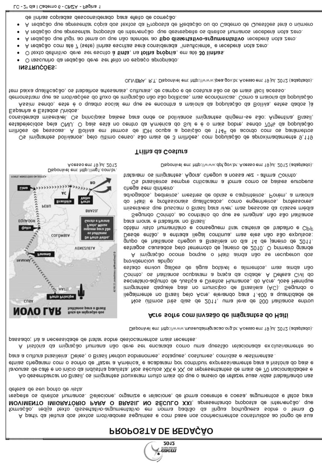 3 PROPOSTA DE REDAÇÃO DO ENEM 2012 Apresentamos, a seguir, a proposta de redação do Enem 2012,