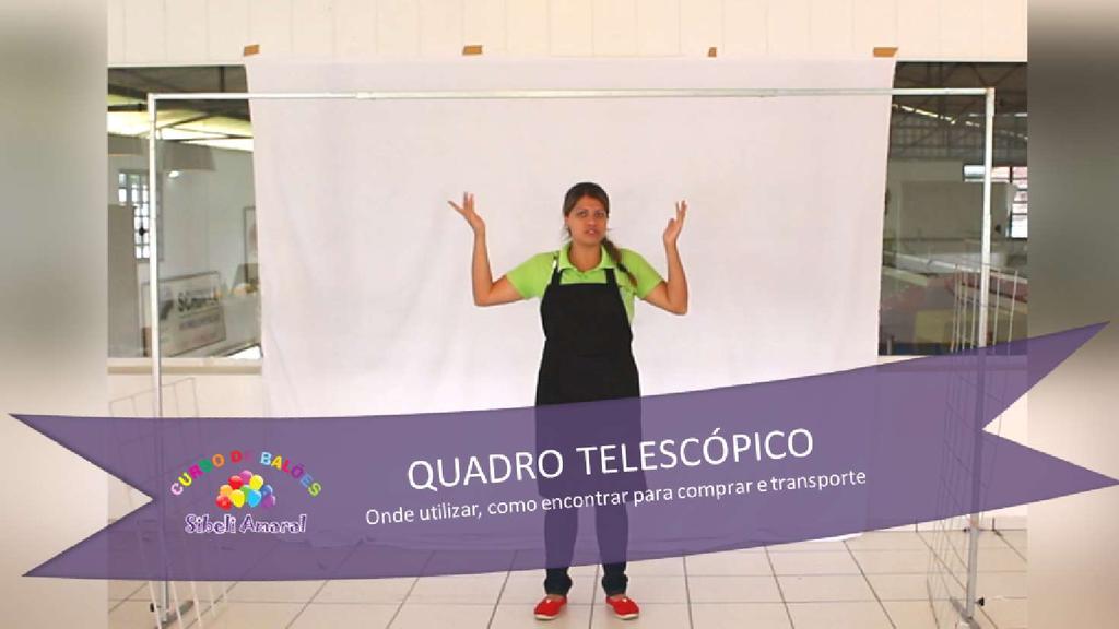 Aula 2.8 Quadro Telescópico Vamos conhecer agora o quadro telescópico e qual sua finalidade. O quadro telescópico é um suporte de ferro utilizado muito pelos decoradores mais novos.