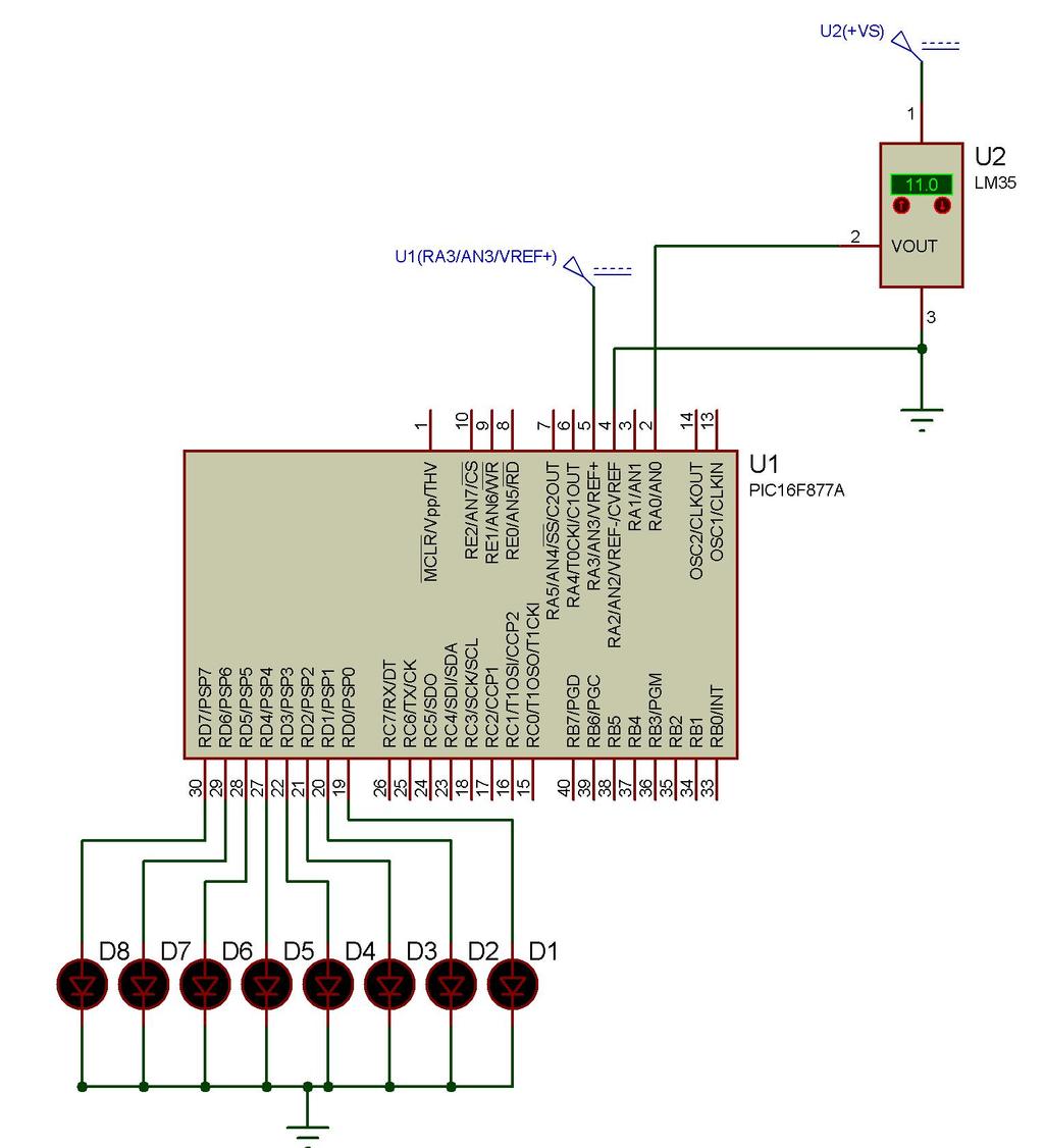 V. RELATÓRIO - PARTE I Altere o programa e o esquema elétrico apresentado anteriormente para que o valor da tensão aplicada na entrada do conversor A/D seja apresentado em um display LCD.