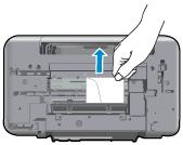 Interior da impressora Se o congestionamento de papel estiver localizado no interior da impressora, abra a porta de limpeza