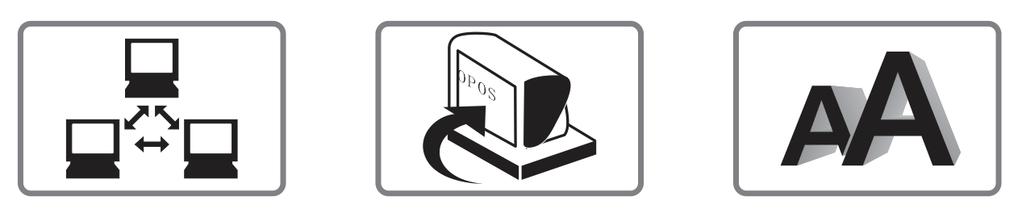 caracteres; Suporte a download de imagens NV; Baixo consumo de energia e baixo custo de operação; Compatível com conjunto de comandos ESC / POS; Os caracteres por linha e conjunto de caracteres podem