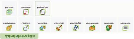 Requisição de Veículos Ao iniciar o sistema, haverá, no Menu Principal, a opção Administração. Ao selecionar este item, o sistema retornará ao usuário as várias opções de acesso deste módulo. Fig.