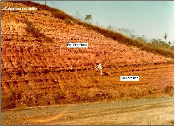 sedimentar desta formação situa-se entre o Triássico Médio e o Jurássico Inferior (Soares, 1973, p.59 e Landim et al., 1980).