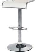 Tiepolo High Bar stool of chromed structure and ABS plastic seat.