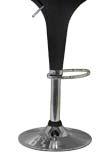 470mm 470mm black or white colours High Bar stool of chromed structure and ABS