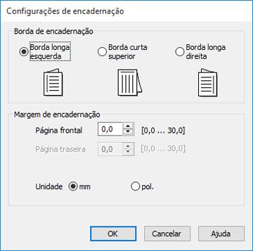 1. Selecione uma das opções de Impressão frente e verso: Manual (União de margem longa) para imprimir o seu trabalho de duas faces, imprimindo primeiro em um lado do papel e depois pedindo que vire o