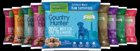 Alimentação Crua Congelada Refeições completas cruas Country Hunter para cão Refeições