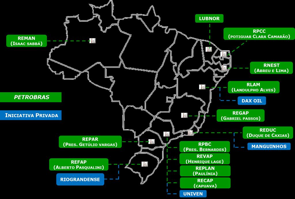 não apenas em relação a suas complexidades tecnológicas, mas também em relação às matérias-primas processadas e aos mercados a serem atendidos.