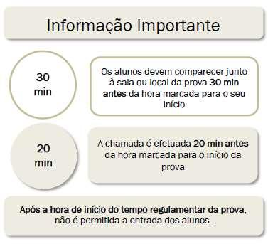 10. IDENTIFICAÇÃO DOS ALUNOS 10.1. Os alunos não podem prestar provas sem serem portadores do seu cartão de cidadão/bilhete de identidade ou de documento que legalmente o substitua, desde que este apresente fotografia.