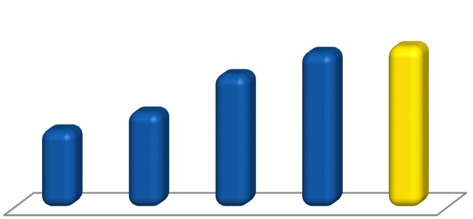 Relatório da Administração 2015 EBITDA O EBITDA consolidado no ano de 2015 foi de R$345,0 MM, refletindo um crescimento de 3,7% se comparado com os R$332,7 MM registrados em 2014.