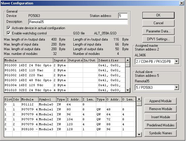 7. Gerenciamento do Endereço IP das Interfaces Ethernet Figura 7-4. Configuração da remota 4 Figura 7-5.