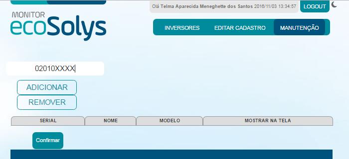 Cadastro de equipamentos para monitorar: Após obter o acesso ao sistema é necessário cadastrar os equipamentos que você tem intenção de monitorar.