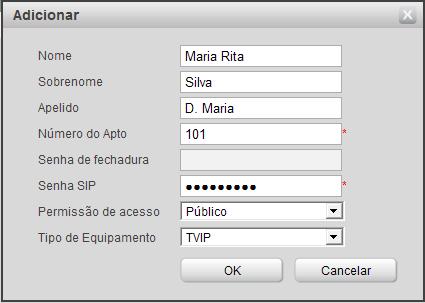 Senha de fechadura: Senha que o usuário irá usar para abrir a fechadura, (Vide item 7.2); 6.