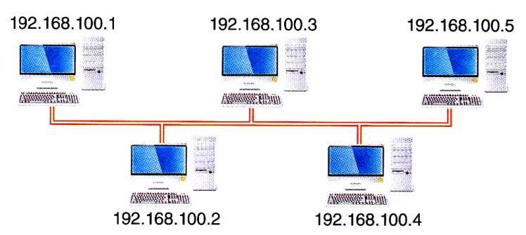 Endereços IPv4 Rede IP configurada