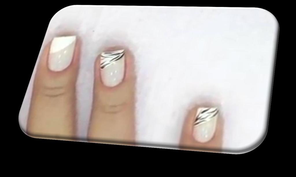 2 Unha Zebra Branca Material Esmalte Branco