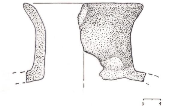 barril de cerâmica comum sem revestimento interno, sendo caracterizado por uma pasta de textura semi-compacta