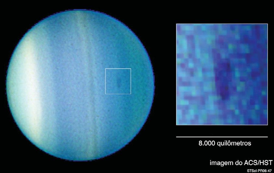 Atmosfera de Urano e Netuno Semelhante a Júpiter e Saturno, mas com pouco NH 4