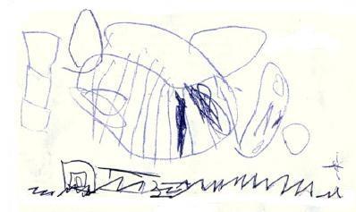 Período Pré-silábico de escrita Assim sendo, num primeiro momento a criança utiliza desenhos,