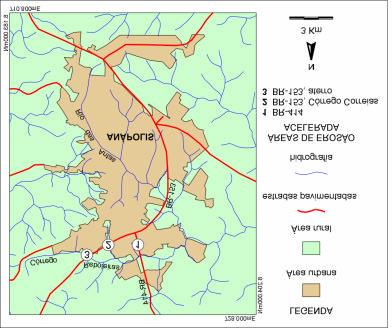 459 EROSÃO ACELERADA ASSOCIADA A RODOVIAS NA PORÇÃO NORTE DE ANÁPOLIS (GO) Sandra Sardinha Lemes 1,3 ; Homero Lacerda 2,3 1 Bolsista PIBIC/CNPq 2 Pesquisador Orientador 3 Curso de Geografia UnUCSEH