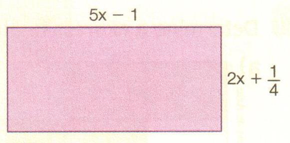 LISTA DE EXERCÍCIOS E PROBLEMAS 1. No retângulo, as medidas dos lados estão dadas em metros. a) Qual a fórmula que dá o perímetro P desse retângulo? b) Qual o perímetro desse retângulo se x = 7? 2.