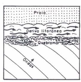 63 4.6.2 Transporte longitudinal e transversal de sedimentos em relação à praia 4.6.2.1 Transporte Longitudinal As correntes litorâneas podem afetar significativamente o trânsito dos sedimentos e conseqüentemente o perfil da praia.