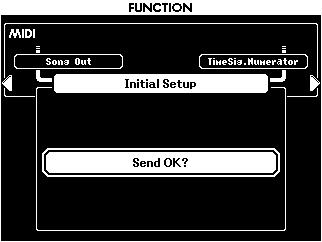 Estabelecendo uma conexão com o computador Initial Setup Essa função permite enviar os dados de configuração do painel para um sequenciador externo ou um computador.