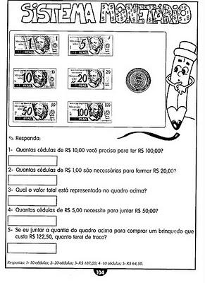 Baixe todas as ATIVIDADES Leia também: É muito comum vermos crianças pequenas manuseando moedas, seja para juntá-las em um cofrinho ou mesmo para comprar o lanche da escola.