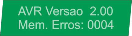 O AVR não comunica com o sistema de aquisição de dados Prováveis Causas Conexão incorreta do cabo de comunicação Programação incorreta dos parâmetros da comunicação serial.