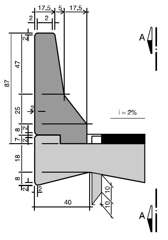 34 Figura 5 Partes constituintes de uma ponte (fonte: PFEIL, 1980, p. 2) 3.3.2 Guarda-rodas Pfeil (1980, p.