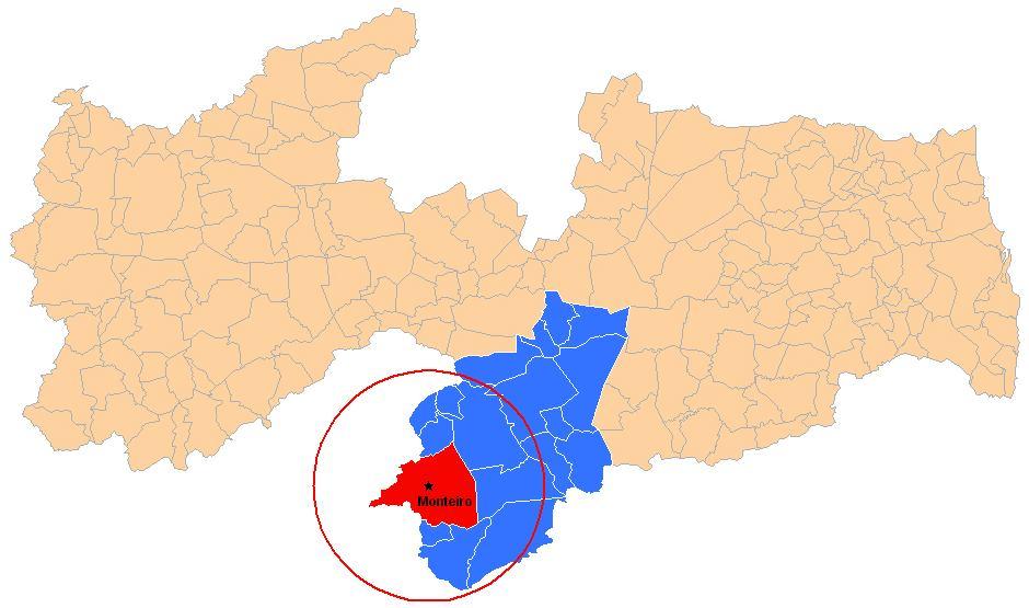 3 DIVISÃO GEOADMINISTRATIVA DA PARAÍBA 5ª REGIÃO GEOADMINISTRATIVA: MONTEIRO 3.