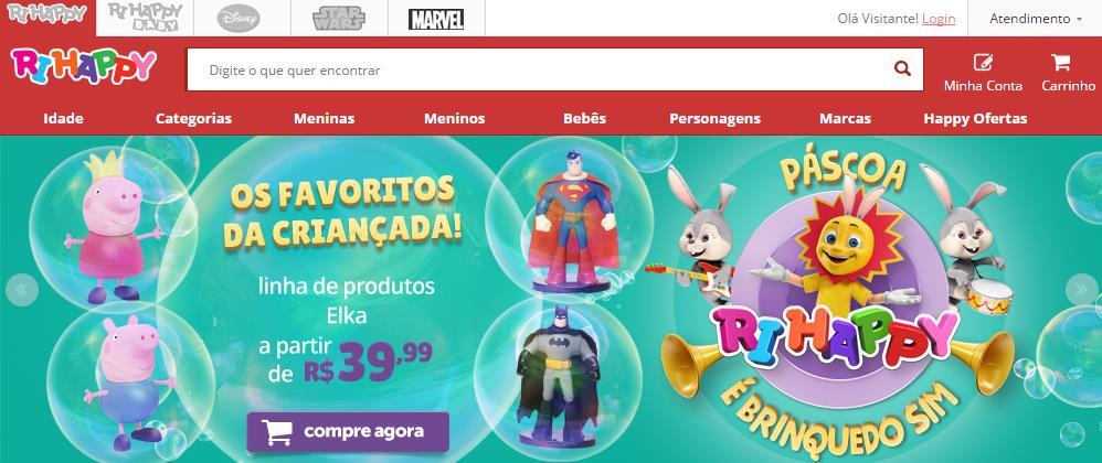 Imagens extraídas do site da marca Todos as ofertas são acompanhadas de link com o título compre agora.