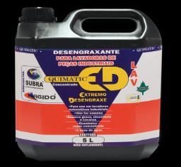 Quimatic ED BIO: Contém aditivo de Extremo Desengraxe. Para todos os metais.