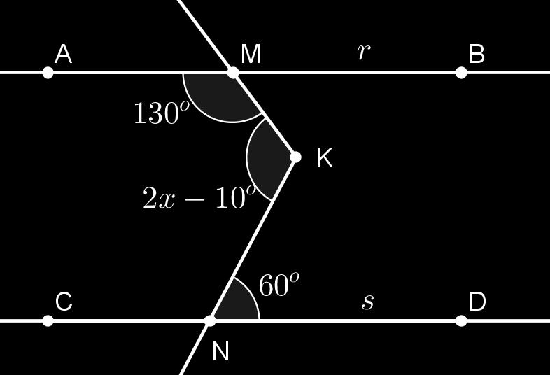 Determine os valores de x e y. Exercício 8.